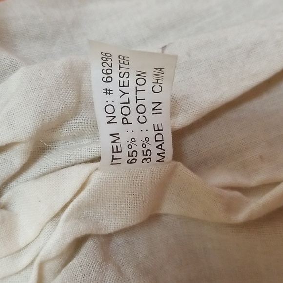 ANGEL W NO FACE & WIRE WINGS & HALO COTTON PLAID DRESS W APRON - Picture 4 of 6